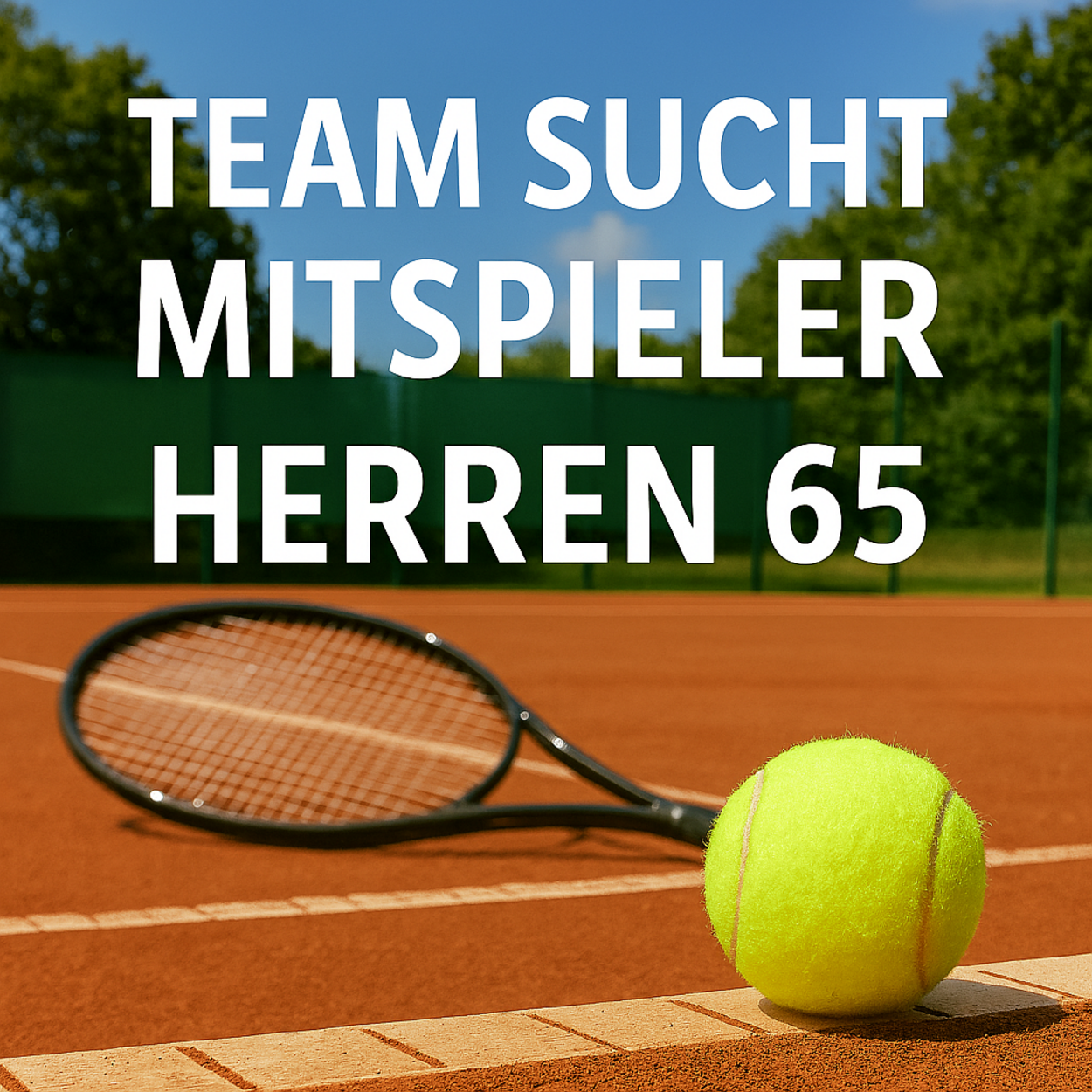 Mitspieler gesucht – Herren 65 Mannschaft